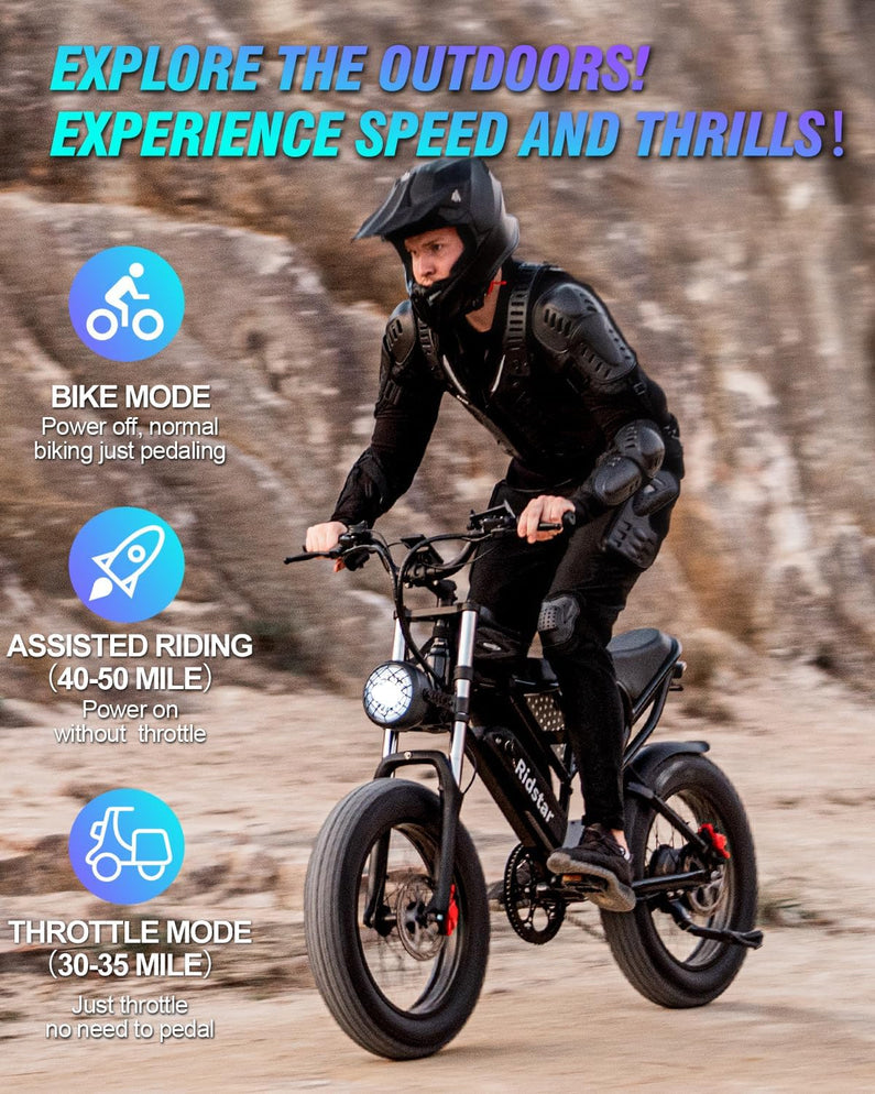 Electric Bike for Adults, 1000/2000W, 25-37Mph