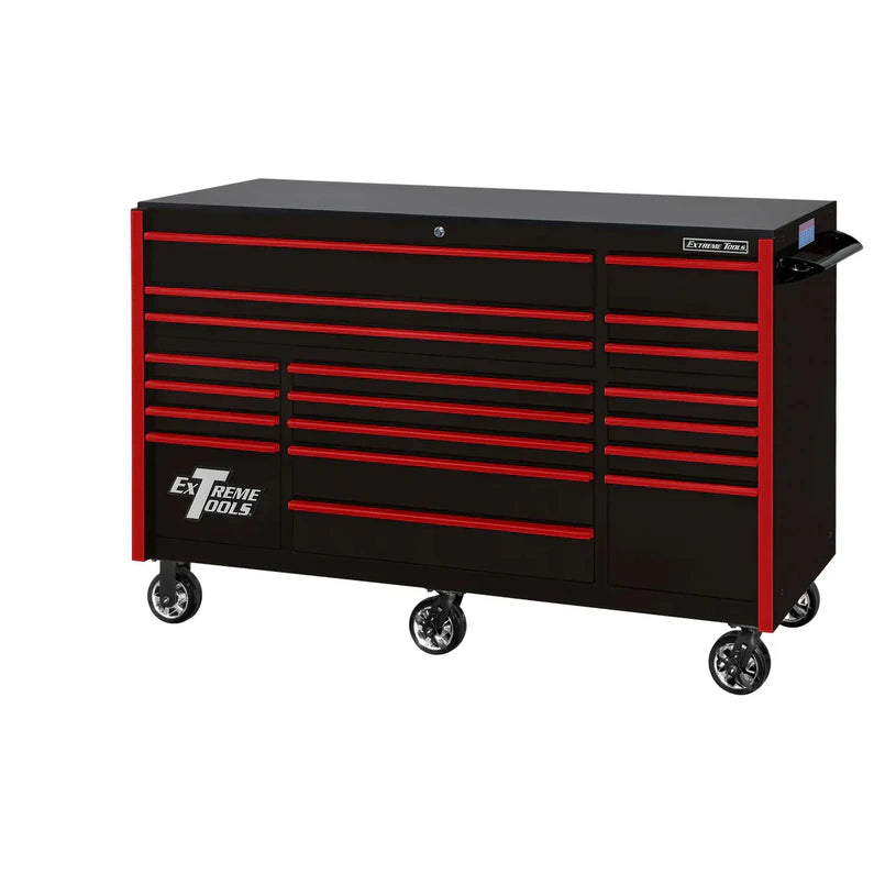 Extreme Tools RX250 Series 72-in x 30-in Roller Cabinet 19-Drawer 250 lb Drawer Slides