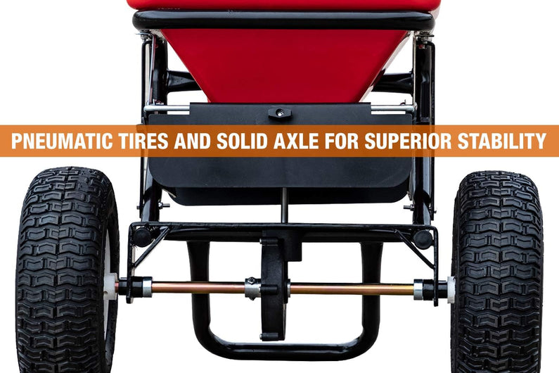 Multi-Purpose Walk Behind Push Spreader 3039632R Grounds Keeper, 100 Pound Capacity, Multi Use Tool for Grass Seed, Salt, De-Icer, Fertilizer and Seeds
