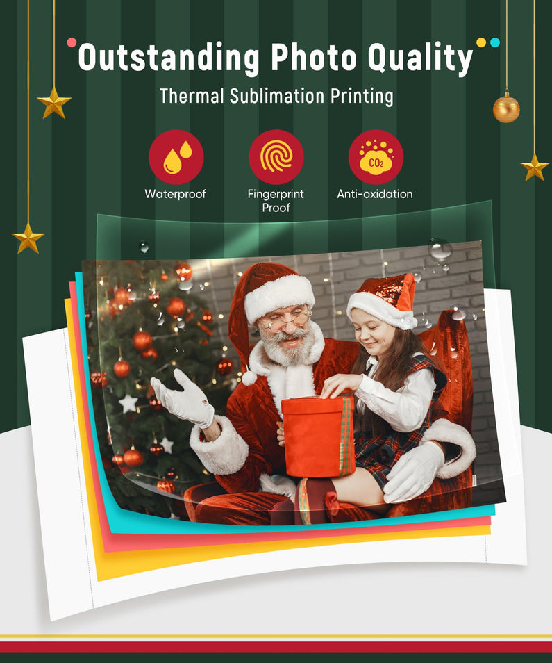Liene 46 Photo Printer with Wi-Fi, 100 Sheets, Thermal-Dye Sublimation, for iPhone & Android