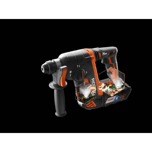 RIDGID 18-Volt OCTANE Cordless Brushless 1 in. SDS-Plus Rotary Hammer (Tool Only) R86711B