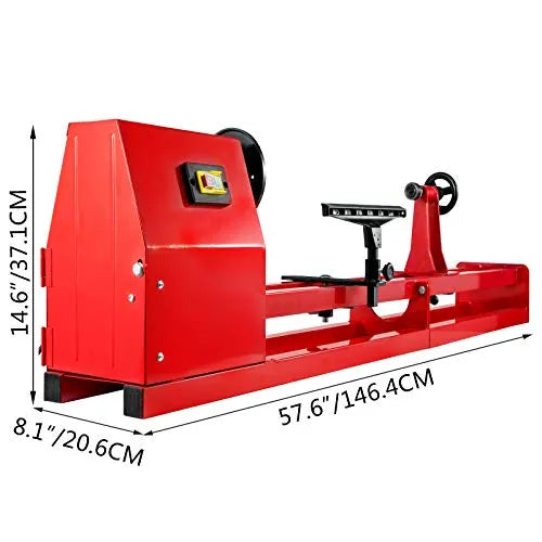 Mophorn Wood Lathe 14" x 40", Benchtop Wood Lathe with 3 Chisels