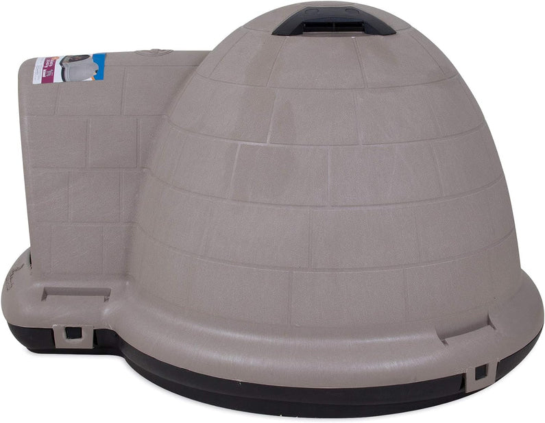 Petmate Indigo Dog House (Igloo Dog House, Made in USA with 90% Recycled Materials, All-Weather Protection Pet Shelter) for XL Dogs -90 to 125 pounds, Made in USA