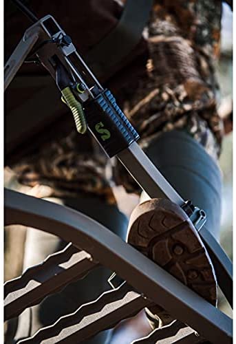 Summit Viper SD Climbing Treestand – Lightweight Aluminum, Foam Padded Seat, 300 lbs Capacity, Includes Safety Harness