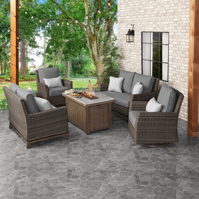 Agio 5-piece Fire Outdoor Seating Set
