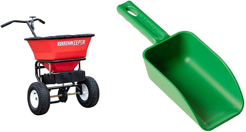 Multi-Purpose Walk Behind Push Spreader 3039632R Grounds Keeper, 100 Pound Capacity, Multi Use Tool for Grass Seed, Salt, De-Icer, Fertilizer and Seeds