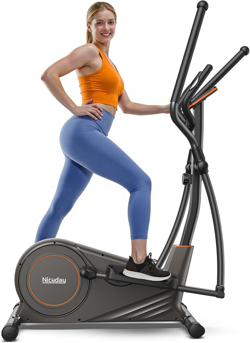 Niceday Elliptical Machine, 15.5 20IN Stride, 16 Levels, 500LB Capacity