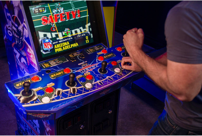 Arcade1Up – NFL Blitz Arcade with Riser and Lit Marquee – Multi