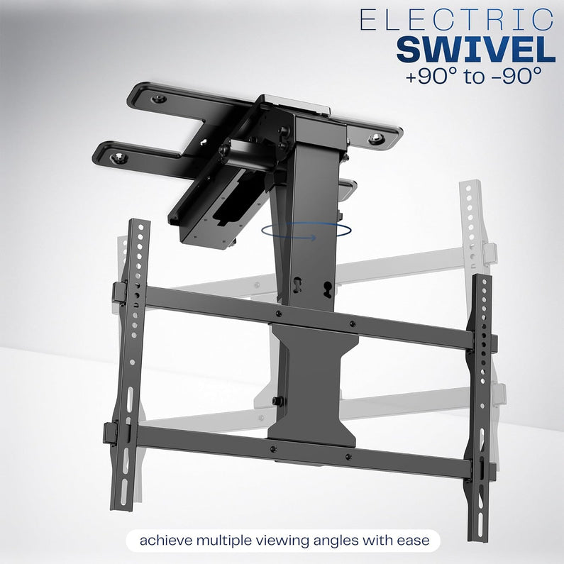 VIVO Electric Ceiling TV Mount, 37 70", Motorized, App Control, Black