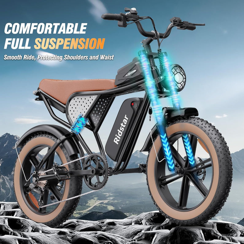 Electric Bike Q20, 2000W, 37Mph, 20" Fat Tires