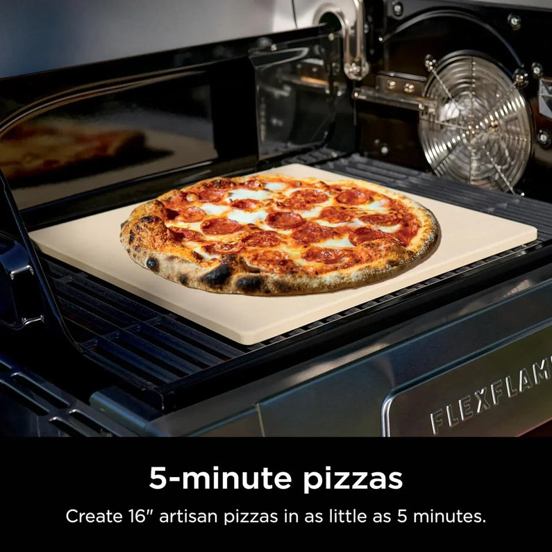Ninja FlexFlame, Grill and Smoker, Electric and Propane Grill, Roaster, BBQ Grill, 5-in-1 Cooking System, 3 Burner, Digital Control, Outdoor Cooking, Griddle, Pizza Maker, Stainless Steel, PG301