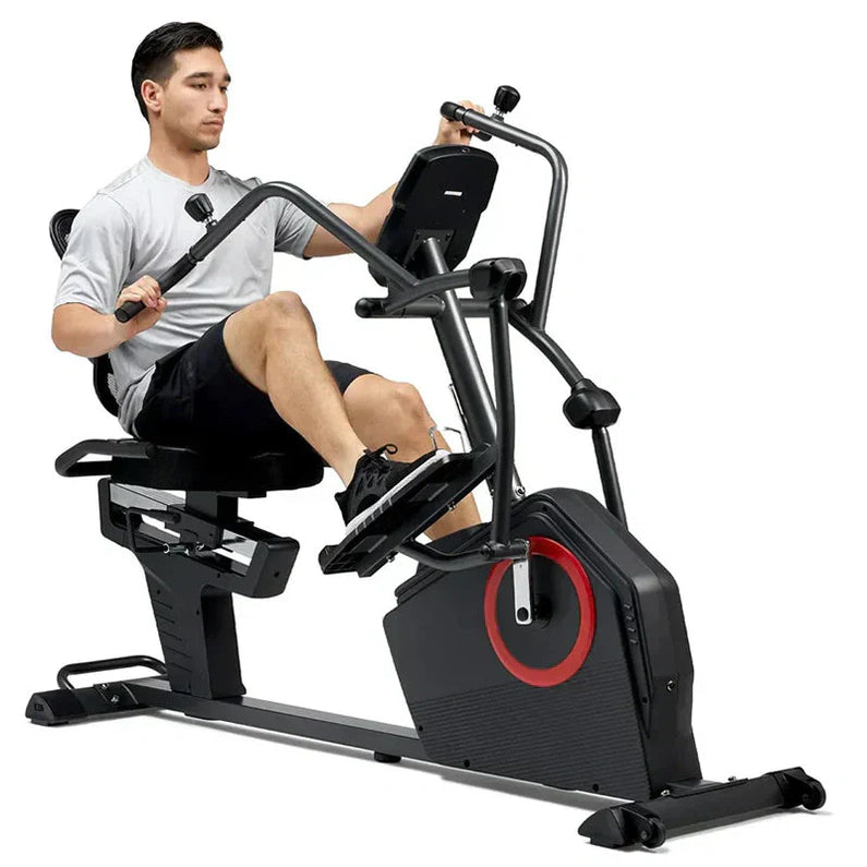 Health & Fitness Smart Recumbent Elliptical Bike with Bluetooth, 16 Resistance Levels, and App SF-RBE4886SMART