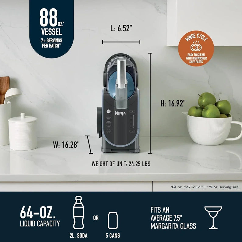 Ninja SLUSHi with RapidChill Technology, 88 oz. Frozen Drink & Slushie Machine, 5 Preset Programs, Margaritas, Frappés, and More