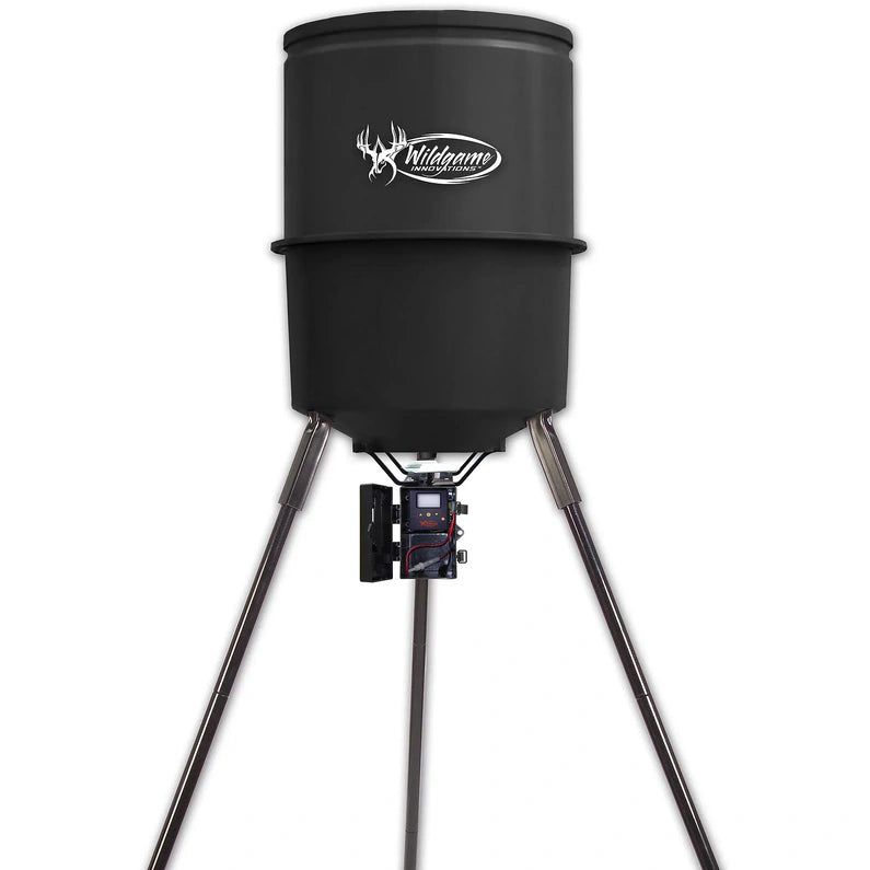Wildgame Innovations Sports and Outdoors Quick Set Game Feeder, 30-Gal