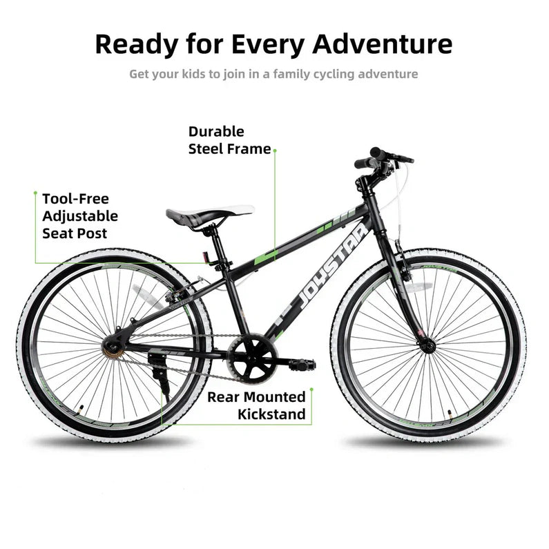 JOYSTAR Lubbock 20" 24" Kids Mountain Bike Single Speed Bicycle