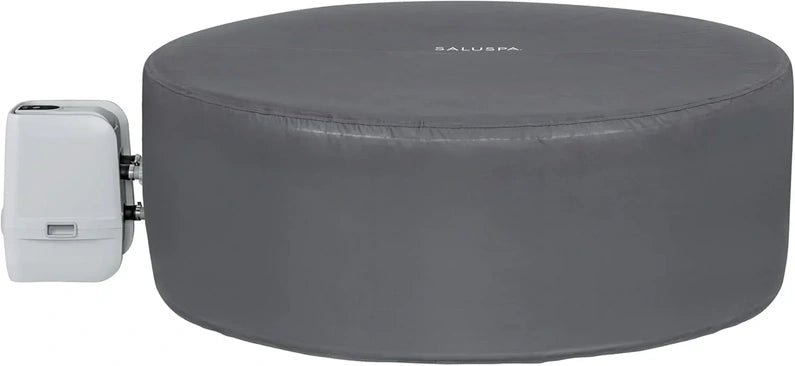 Inflatable Hot Tub Spa (71" x 26") | Portable Hot Tub with 2 Covers (1 Energy-Efficient Thermal Cover and 1 Standard Cover) | Fits Up to 2-4 Persons | Black