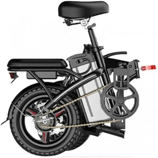 SALE & CLEARANCE Folding Electric Bike, 250W Electric Bike Suitable for Adults and Teenagers Removable Battery Fat Tire Electric Bike Beach Snow Bicycle, Best Fathers Mothers Lovers (Black)