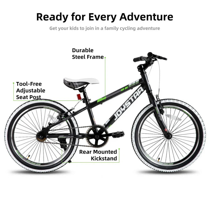 JOYSTAR Lubbock 20" 24" Kids Mountain Bike Single Speed Bicycle