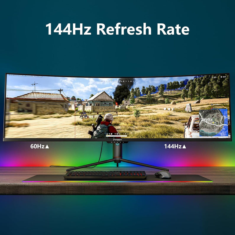 INNOCN 49" Curved Gaming Monitor, 144Hz, HDR400, USB-C, 49C1G