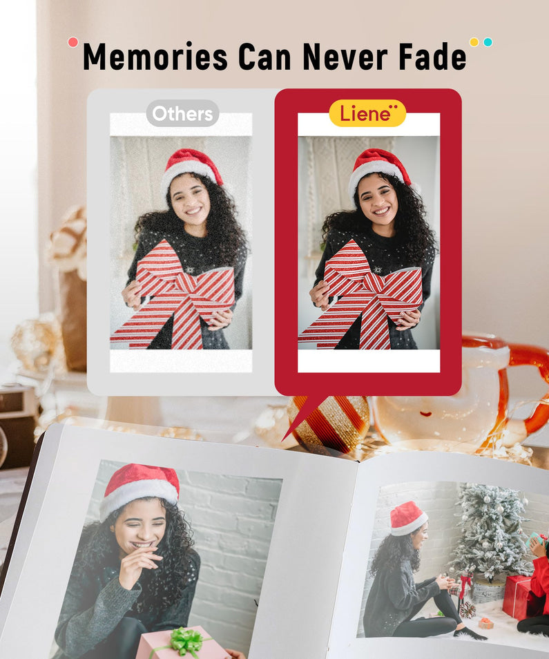 Liene 46 Photo Printer with Wi-Fi, 100 Sheets, Thermal-Dye Sublimation, for iPhone & Android
