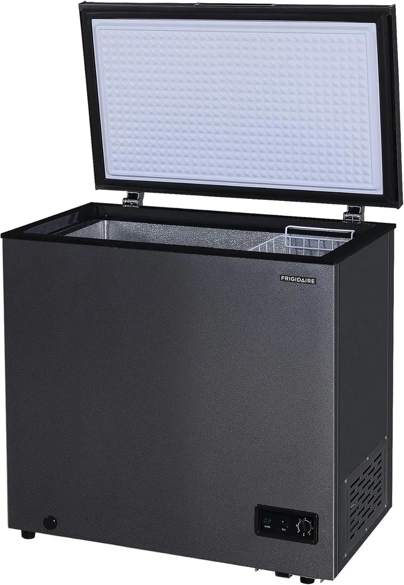Frigidaire 7 Cu. Ft. Chest Freezer, Granita Finish, Adjustable Thermostat, Easy Defrost, Removable Basket