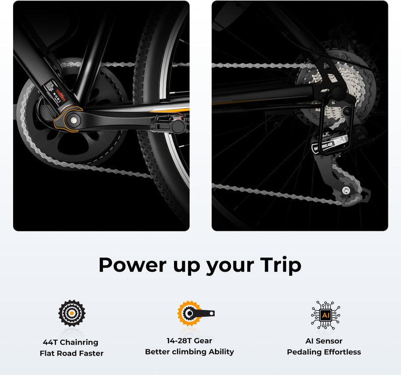 Eb5 Electric Bike 500W Motor 40Miles 20Mph