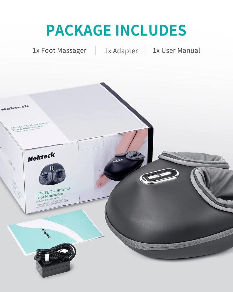 Nekteck Shiatsu Foot Massager Machine with Soothing Heat