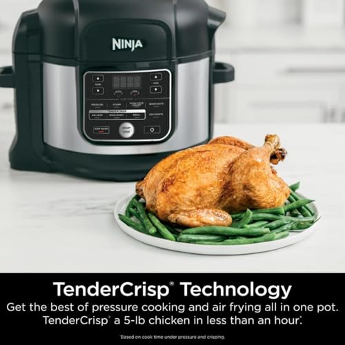 Ninja Foodi 10 in 1 6.5 Quart Pro Pressure Cooker Air Fryer Multicooker, Stainless, OS300: Home & Kitchen