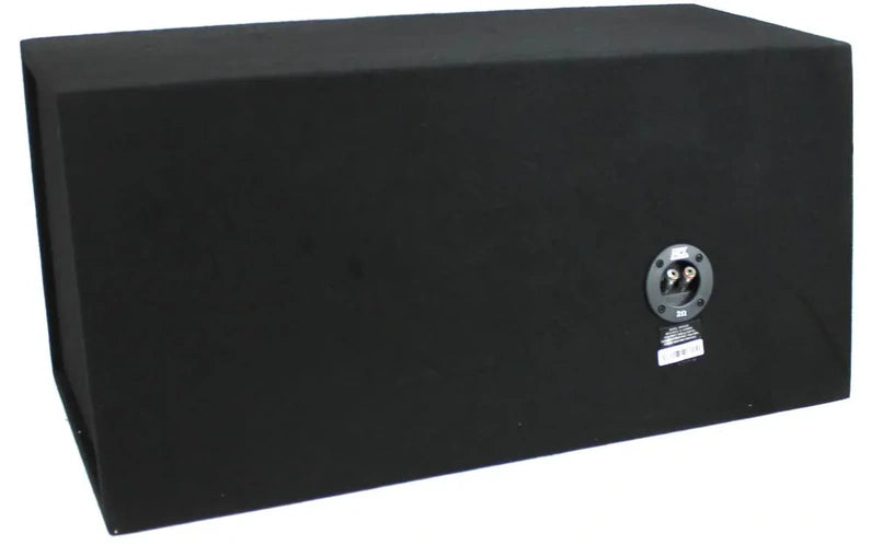 MTX 12" Dual Loaded Car Subwoofer w/Sub Box, Amplifier, & QPower Wiring Kit