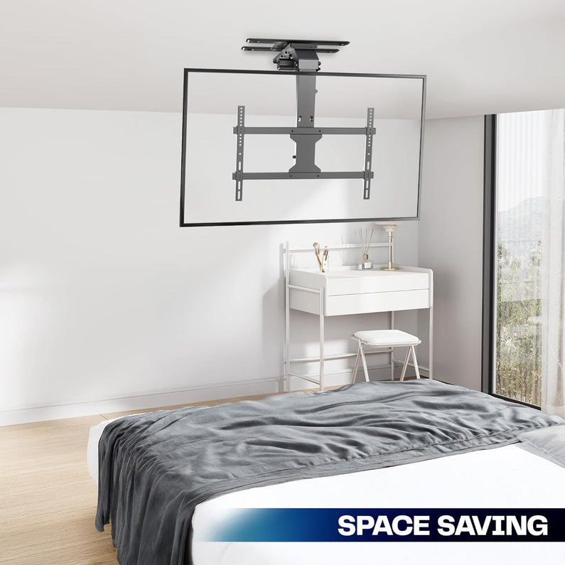 VIVO Electric Ceiling TV Mount, 37 70", Motorized, App Control, Black