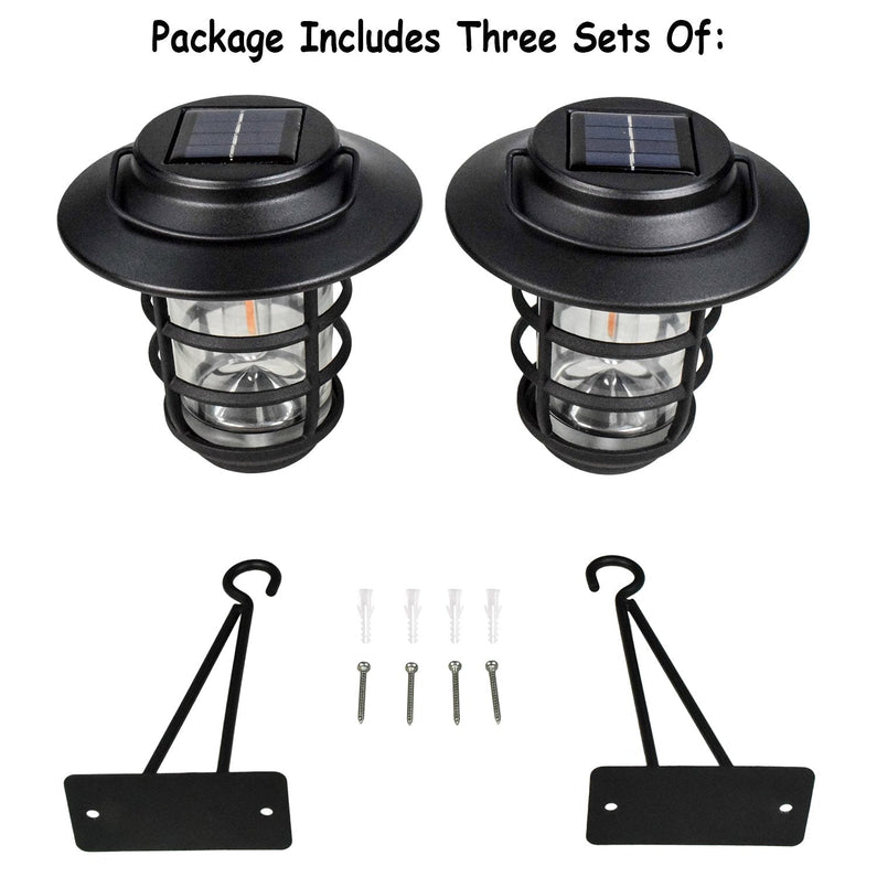 home zone security solar outdoor decorative glass wall lantern light no wiring