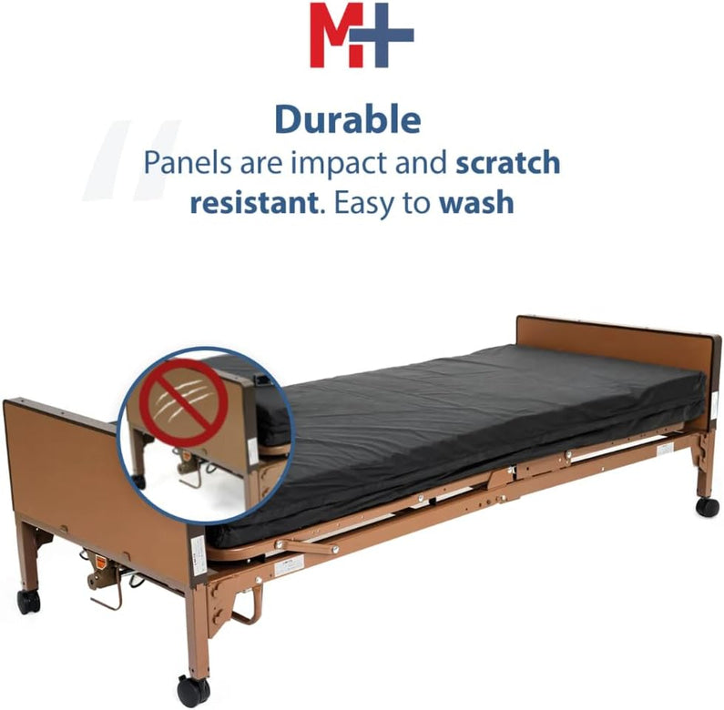 Fully Electric Hospital Bed Set, Foam Mattress, Half Rails