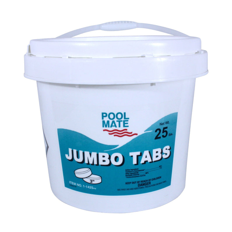 Pool Mate 3′′ Chlorine Tabs – 25 Lbs