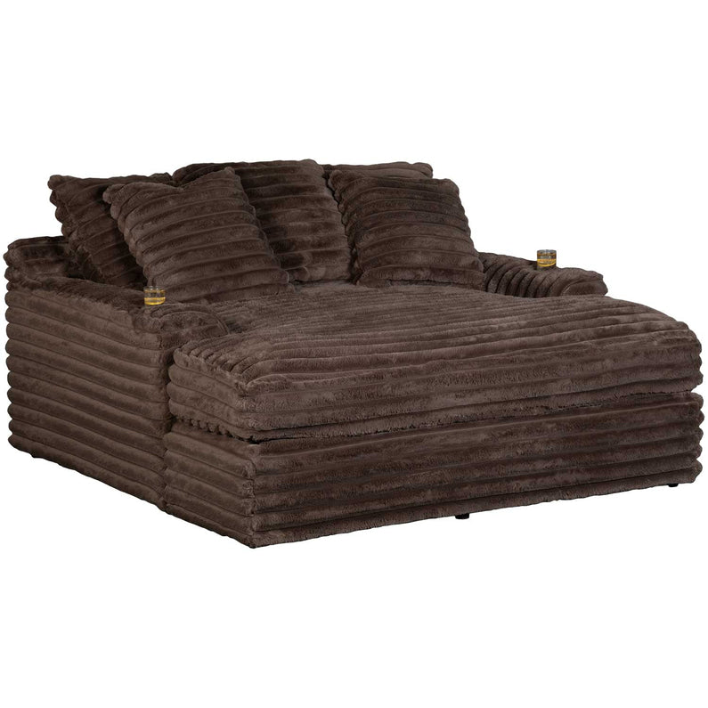 Nestle Chaise Lounge With Dual Cupholders And Charging Ports