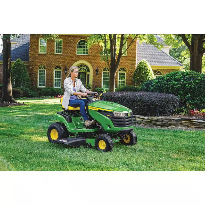 John Deere S100 42-in Riding Lawn Mower 17.5-HP Gas Hydrostatic Drive