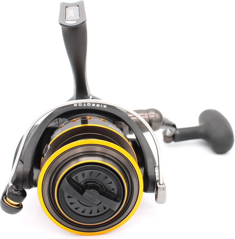 Daiwa BG Spinning Reel Black Anodized Aluminum, Digigear System, Air Rotor, Waterproof Drag for Freshwater & Saltwater Fishing