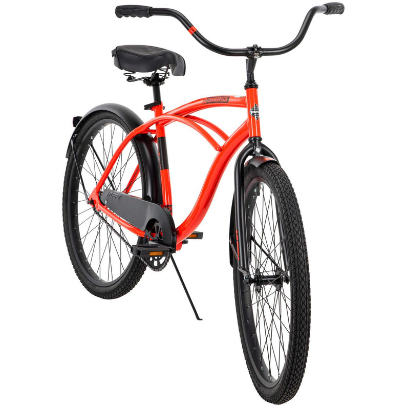 Huffy 26 In. Cranbrook Mens Classic Beach Cruiser Comfort Bike, Red