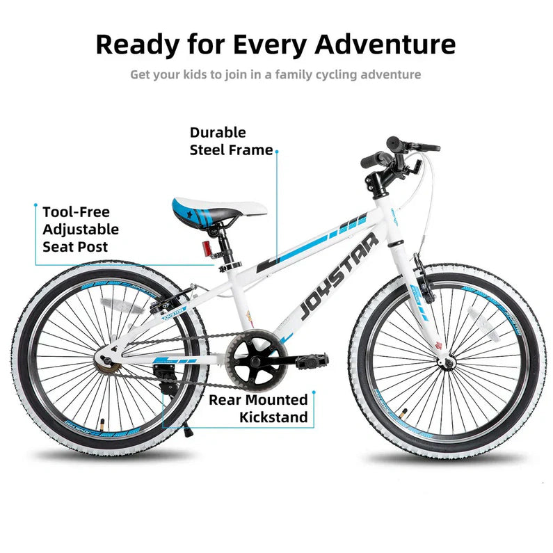 JOYSTAR Lubbock 20" 24" Kids Mountain Bike Single Speed Bicycle