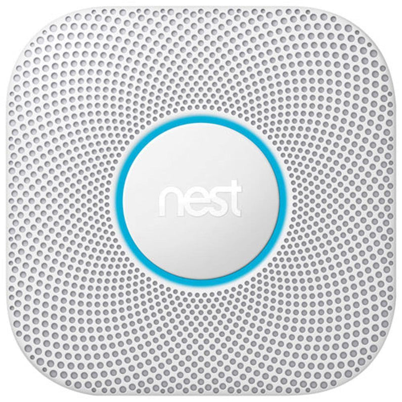 Google Nest Protect 2nd Gen Wired Smoke & CO Alarm with Voice Alerts and Phone Notifications