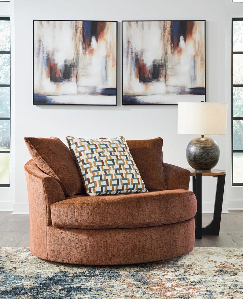 Oversized Swivel Accent Chair