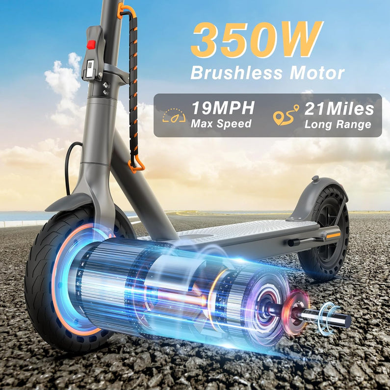 Electric Scooter - 350W/500W Motor, 22 Mph Top Speed