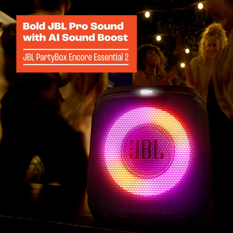 PartyBox Encore Essential 2, Portable Speaker, 15H Playtime, IPX4