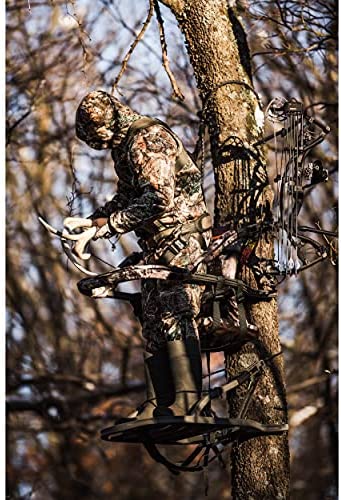 Summit Viper SD Climbing Treestand – Lightweight Aluminum, Foam Padded Seat, 300 lbs Capacity, Includes Safety Harness