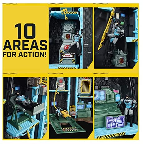 Batman, Bat-Tech Batcave, Giant Transforming Playset with Exclusive 4 Batman Figure and Accessories
