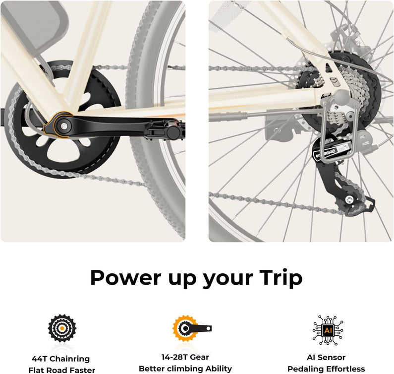 Eb5 Electric Bike 500W Motor 40Miles 20Mph